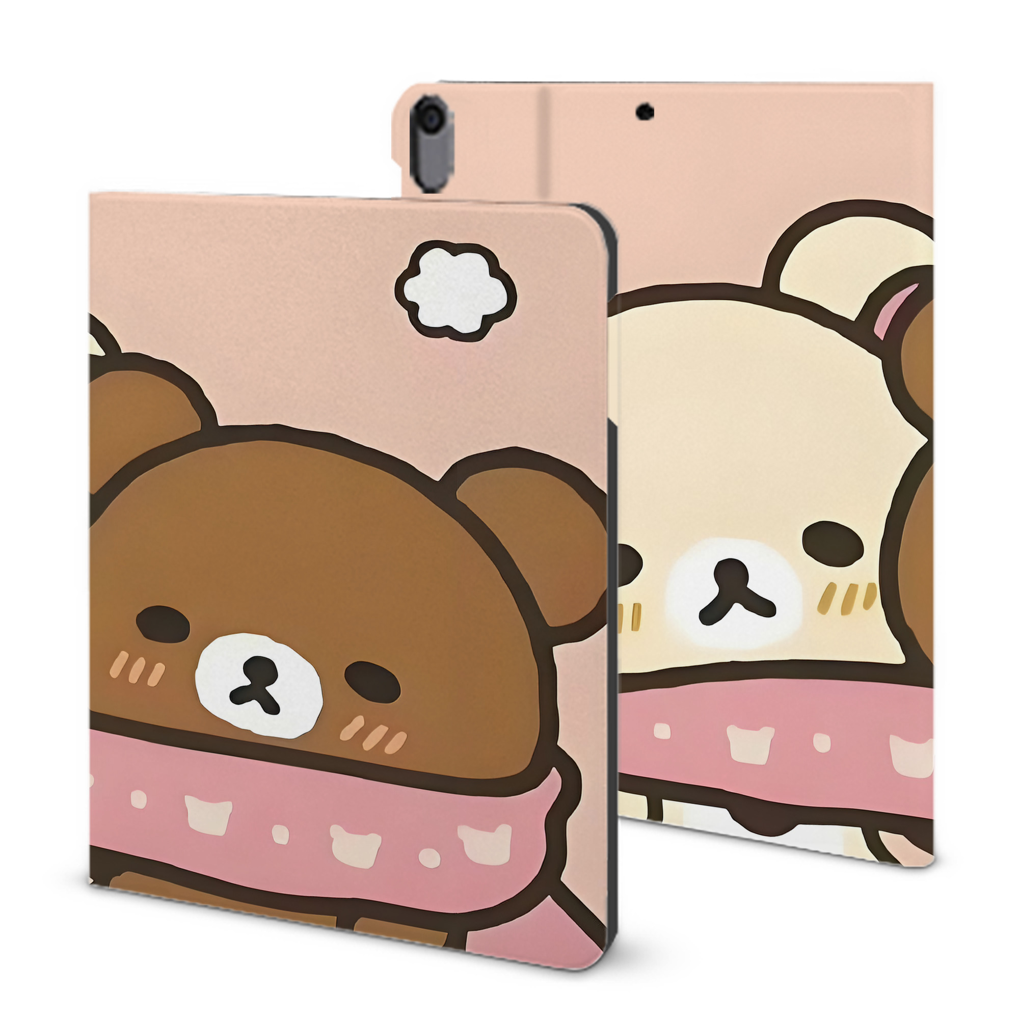 （画像用） リラックマ リラックマ キイロイトリ Rilakkuma Korilakkuma Kiiroitori IPad ケース ブック型 PUレザー TPU 耐衝撃 軽量 薄型 ペン収納なし 全面保護 IPad 各モデル対応